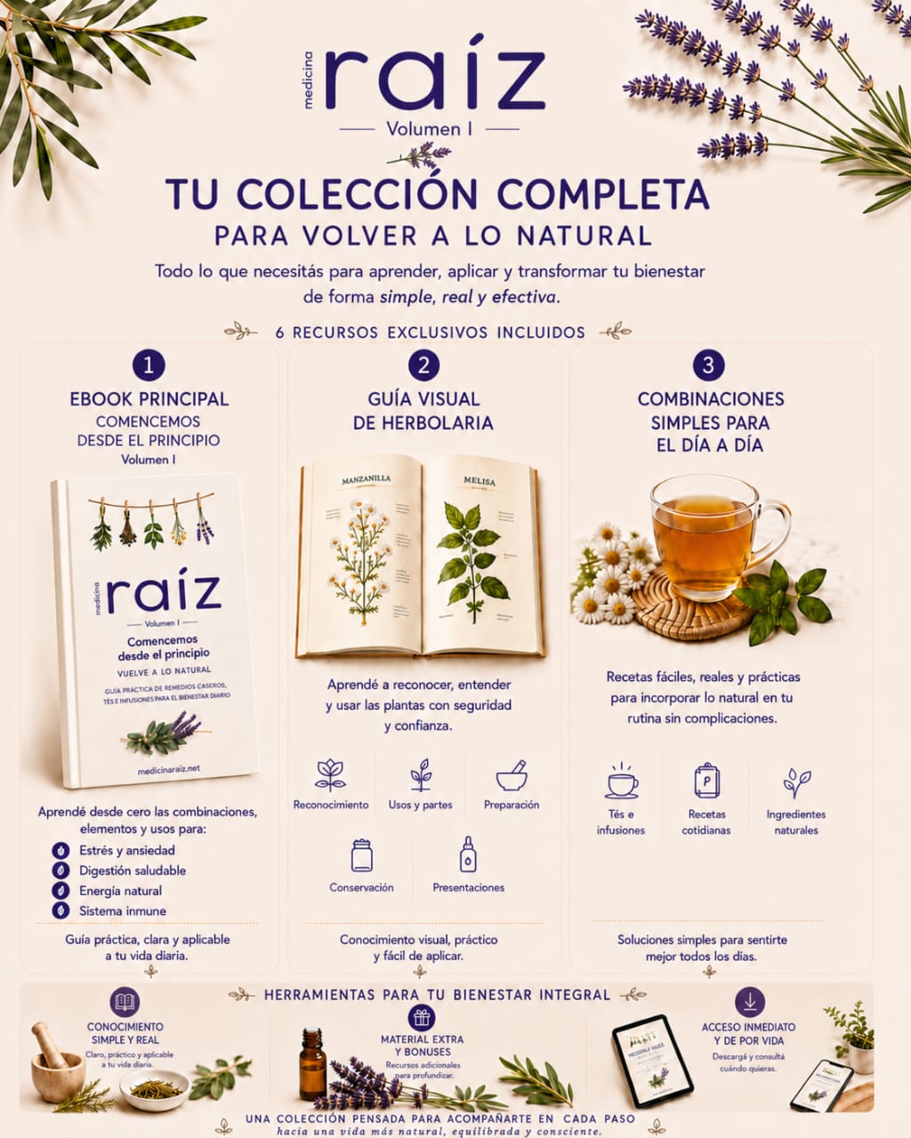 🌿 Medicina Raíz — Guía Práctica Digital | Colección Completa